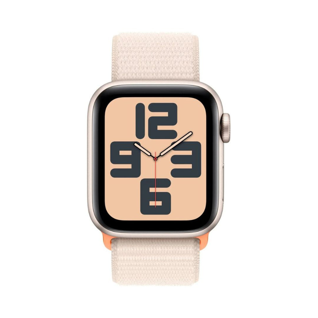Apple Watch SE 2nd Gen (GPS + Cellular) ? 40mm ? Starlight Aluminum Case with Starlight Sport Loop ? MRG33LL/A