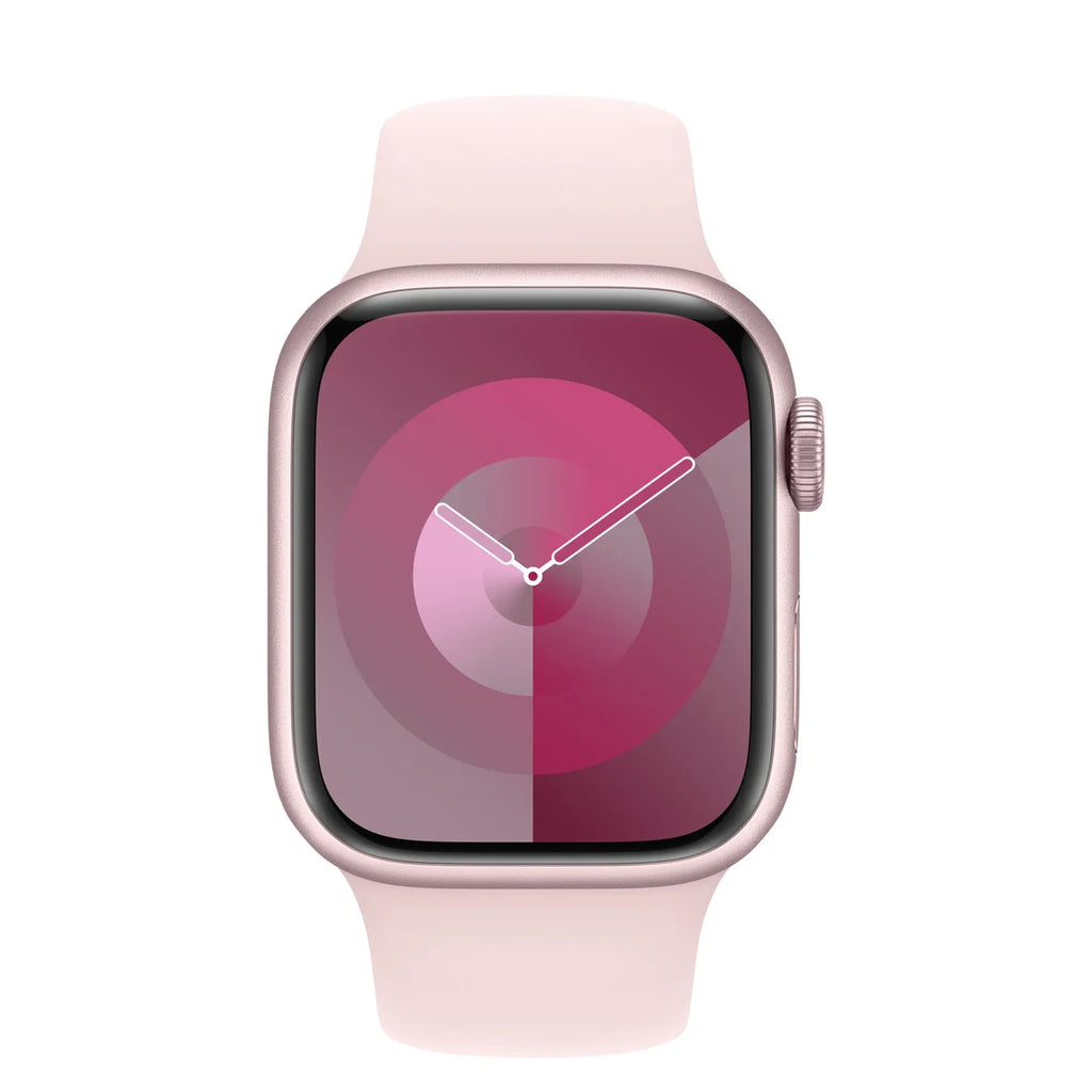 Apple Watch Series 9 (GPS) 41mm Aluminum Case with Light Pink Sport Band - S/M - Pink - MR933LL/A