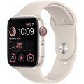 Apple Watch SE (2nd Gen) (GPS + Cellular, 40mm) - Starlight Aluminum Case with Starlight Sport Band, S/M - MNTK3LL/A