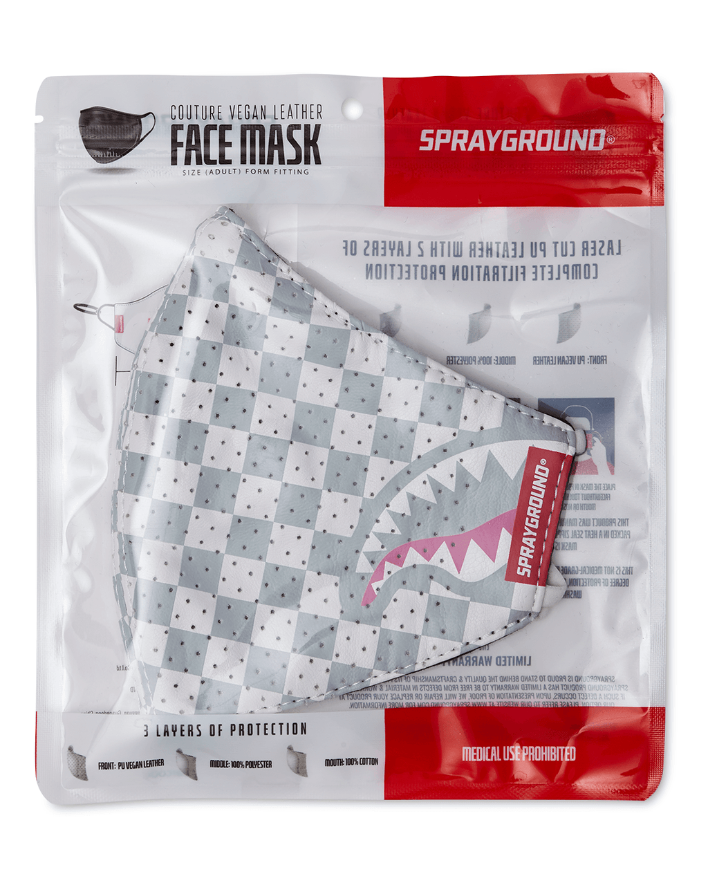 ROSE ALL DAY VEGAN LEATHER FACE MASK