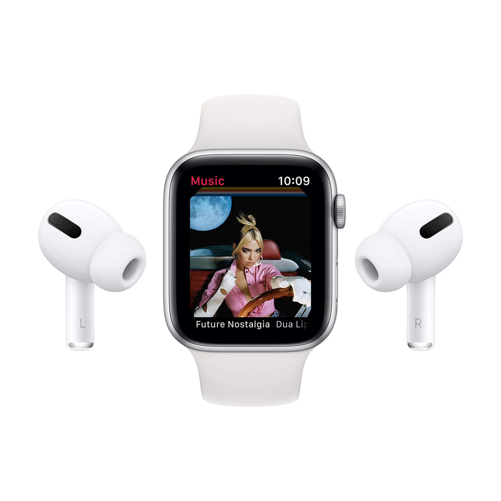 Apple Watch Series 6 (GPS, 40mm) - Silver Aluminum Case with White Sport Band - MG283LL/A