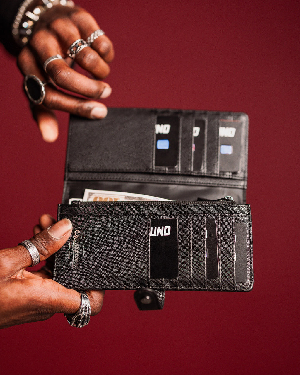MIDNIGHT CHATEAU SINGLE-FOLD WALLET